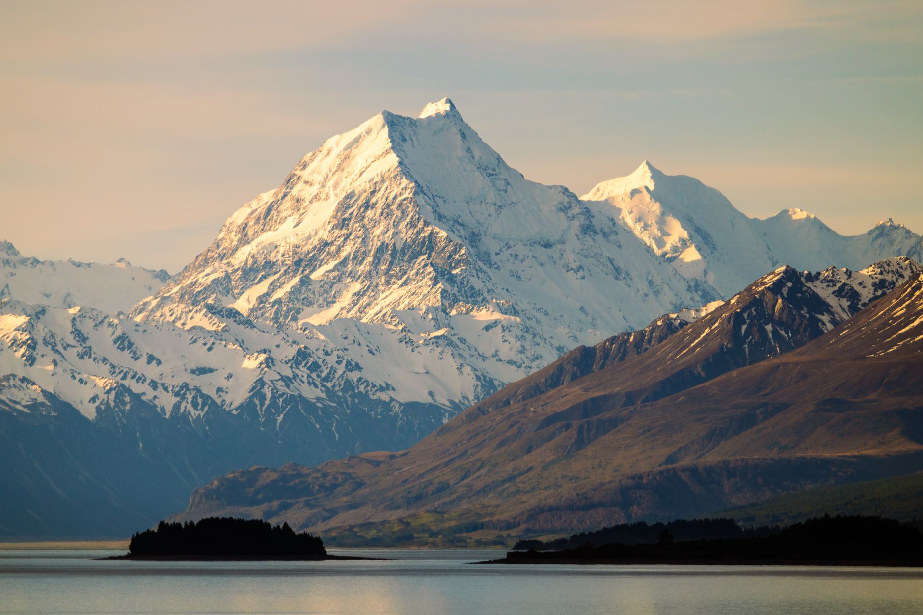 Majestic New Zealand alpine landscape and pristine fiords